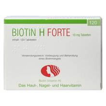 Abbildung: Biotin H forte 10 mg Tabletten 120 St, Tabletten PZN 00573345 