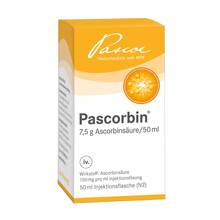 Abbildung: Pascorbin Injektionslösung Injektionsflasche 50 ml, Injektionslösung PZN 00581310 