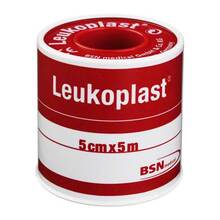 Abbildung: Leukoplast 5 cmx5 m 1 St, Pflaster PZN 00626001 