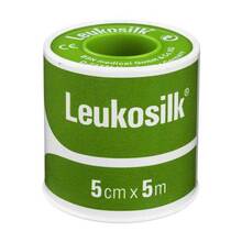 Abbildung: Leukosilk 5 cmx5 m 1 St, Pflaster PZN 00626231 