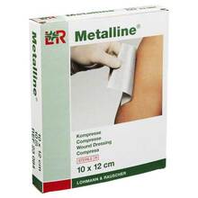 Abbildung: Metalline Kompressen 10x12 cm steril 10 St, Kompressen PZN 00635359 