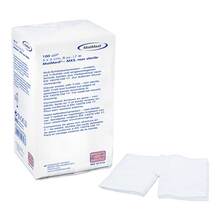Abbildung: Schlitzkompressen 5x5 cm unsteril 8fach 100 St, Kompressen PZN 00647954 
