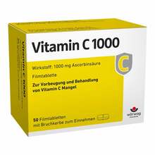 Abbildung: Vitamin C 1000 Filmtabletten 50 St, Filmtabletten PZN 00652211 
