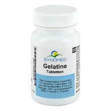 Abbildung: Gelatine Synomed Tabletten 50 St, Tabletten PZN 00664823 
