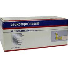 Abbildung: LEUKOTAPE Classic 3,75 cmx10 m gelb 12 St, Binden PZN 00669536 
