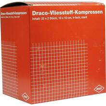 Abbildung: VLIESSTOFF-KOMPRESSEN steril 10x10 cm 4fach 25X2 St, Kompressen PZN 00679291 