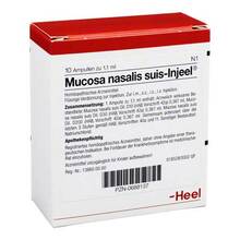 Abbildung: MUCOSA nasalis suis Injeel Ampullen 10 St, Ampullen PZN 00688137 