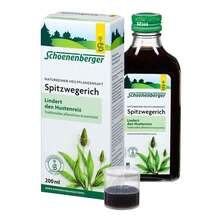 Abbildung: Spitzwegerichsaft Schoenenberger 200 ml, Saft PZN 00692334 