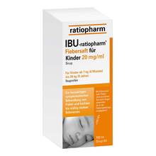 Abbildung: Ibu-Ratiopharm Fiebersaft für Kinder 20 mg / ml 100 ml, Saft PZN 00696266 