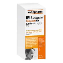 Abbildung: Ibu-Ratiopharm Fiebersaft für Kinder 40 mg / ml 100 ml, Saft PZN 00696289 