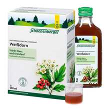 Abbildung: Weissdorn Saft Schoenenberger Heilpflanzensäfte 3X200 ml, Flüssigkeit PZN 00700192 