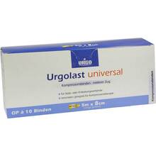 Abbildung: URGOLAST Universal Binde 8 cmx5 m 10 St, Binden PZN 00708265 
