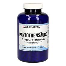 Abbildung: Pantothensäure 6 mg Gph Kapseln 360 St, Kapseln PZN 00715199 