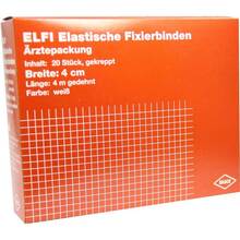 Abbildung: Dracoelfi elastisch Fixierbinde 4 cmx4 m gekreppt 20 St, Binden PZN 00736267 