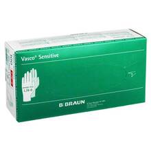 Abbildung: Vasco sensitive Untersuchungshandschuhe Größe L 100 St, Handschuhe PZN 00801102 