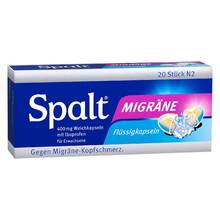 Abbildung: Spalt Migräne Weichkapseln 20 St, Weichkapseln PZN 00808044 