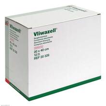 Abbildung: Vliwazell Saugkompressen steril 20x40 cm 12 St, Kompressen PZN 00809635 