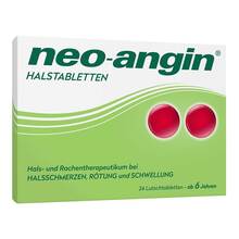 Abbildung: Neo-Angin Halstabletten 24 St, Lutschtabletten PZN 00826562 
