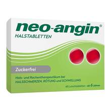 Abbildung: Neo-Angin Halstabletten zuckerfrei 48 St, Lutschtabletten PZN 00826622 