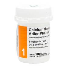 Abbildung: BIOCHEMIE Adler 1 Calcium fluoratum D 12 Tabletten 200 St, Tabletten PZN 00833154 