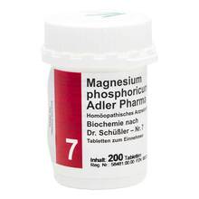 Abbildung: Biochemie Adler 7 Magnesium phosphoricum D 6 Tabletten  200 St, Tabletten PZN 00833326 
