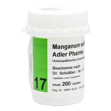Abbildung: Biochemie Adler 17 Manganum sulfuricum D 12 Tabletten  200 St, Tabletten PZN 00833444 