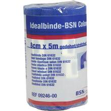 Abbildung: Idealbinde bmp 8 cmx5 m blau 1 St, Binden PZN 00835064 