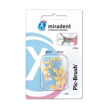 Abbildung: MIRADENT Interd.Pic-Brush Ersatzb.x-fein gelb 12 St, Zahnbürste PZN 00841225 