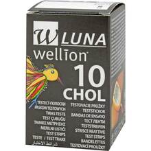 Abbildung: WELLION LUNA Cholesterinteststreifen 10 St, Teststreifen PZN 00866053 