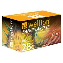 Abbildung: Wellion Safetylancets 28 G Sicherheitseinmallanz. 200 St, Lanzetten PZN 00866231 