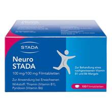 Abbildung: Neuro Stada Filmtabletten 100 St, Filmtabletten PZN 00871261 