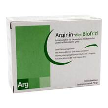Abbildung: Arginin-Diet Biofrid Tabletten 100 St, Tabletten PZN 00877884 