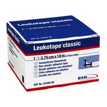 Abbildung: Leukotape Classic 3,75 cmx10 m schwarz 1 St, Binden PZN 00885949 
