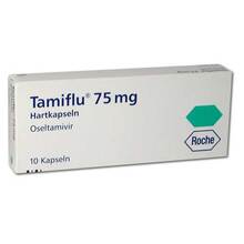 Abbildung: Tamiflu 75 mg Hartkapseln 10 St, Hartkapseln PZN 00890287