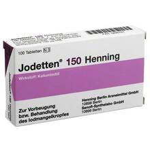 Abbildung: Jodetten 150 Henning Tabletten 100 St, Tabletten PZN 00890761 