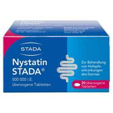 Abbildung: Nystatin Stada 500.000 I.E. überzogene Tabletten  20 St, Überzogene Tabletten PZN 00892352 