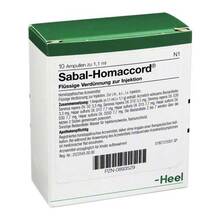 Abbildung: Sabal Homaccord Ampullen 10 St, Ampullen PZN 00893529 