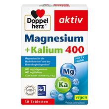 Abbildung: Doppelherz Magnesium + Kalium Tabletten 30 St, Tabletten PZN 00896491 