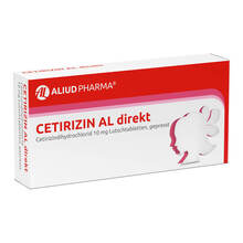 Abbildung: Cetirizin AL direkt Lutschtabletten 21 St, Lutschtabletten PZN 00927300 