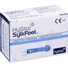 Abbildung: MYSTAR SylkFeel Lanzetten 28 G 25 St, Lanzetten PZN 00927636 