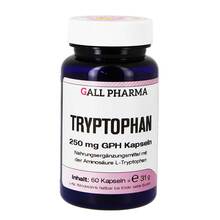 Abbildung: Tryptophan 250 mg Gph Kapseln 60 St, Kapseln PZN 00943629 