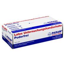 Abbildung: HANDSCHUHE Einmal Latex puderfrei M 100 St, Handschuhe PZN 00990238 