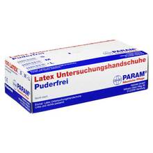 Abbildung: Handschuhe Einmal Latex puderfrei L 100 St, Handschuhe PZN 00990267 
