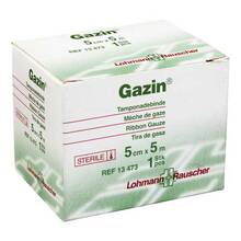 Abbildung: Mullbinden z.Tamponade steril 5 cmx5 m 1 St, Binden PZN 01003070 