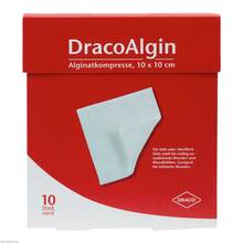 Abbildung: Dracoalgin 10x10 cm Alginatkompresse 10 St, Kompressen PZN 01003785 