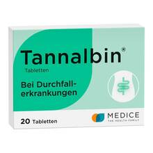 Abbildung: Tannalbin Tabletten 20 St, Tabletten PZN 01003940 