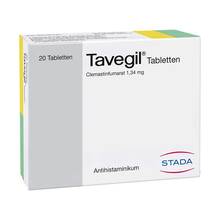 Abbildung: Tavegil Tabletten 20 St, Tabletten PZN 01006571 