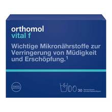 Abbildung: Orthomol Vital F Grapefruit Granulat / Kap./Tab.Kombipackung  30 St, Granulat PZN 01028526 
