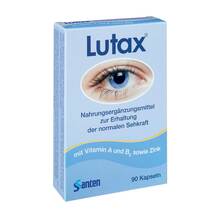 Abbildung: Lutax 10 mg Lutein Kapseln 90 St, Kapseln PZN 01045016 