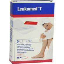 Abbildung: Leukomed transparent sterile Pflaster 5x7,2 cm 5 St, Pflaster PZN 01051011 